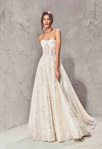 Strapless A-line Wedding Dress With Corset Bodice by Tony Ward