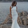Sleeveless Sheath Wedding Dress With Back Details by Anna Campbell - Image 1