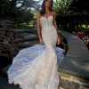 Strapless Lace Fit And Flare Wedding Dress by Eve of Milady - Image 1