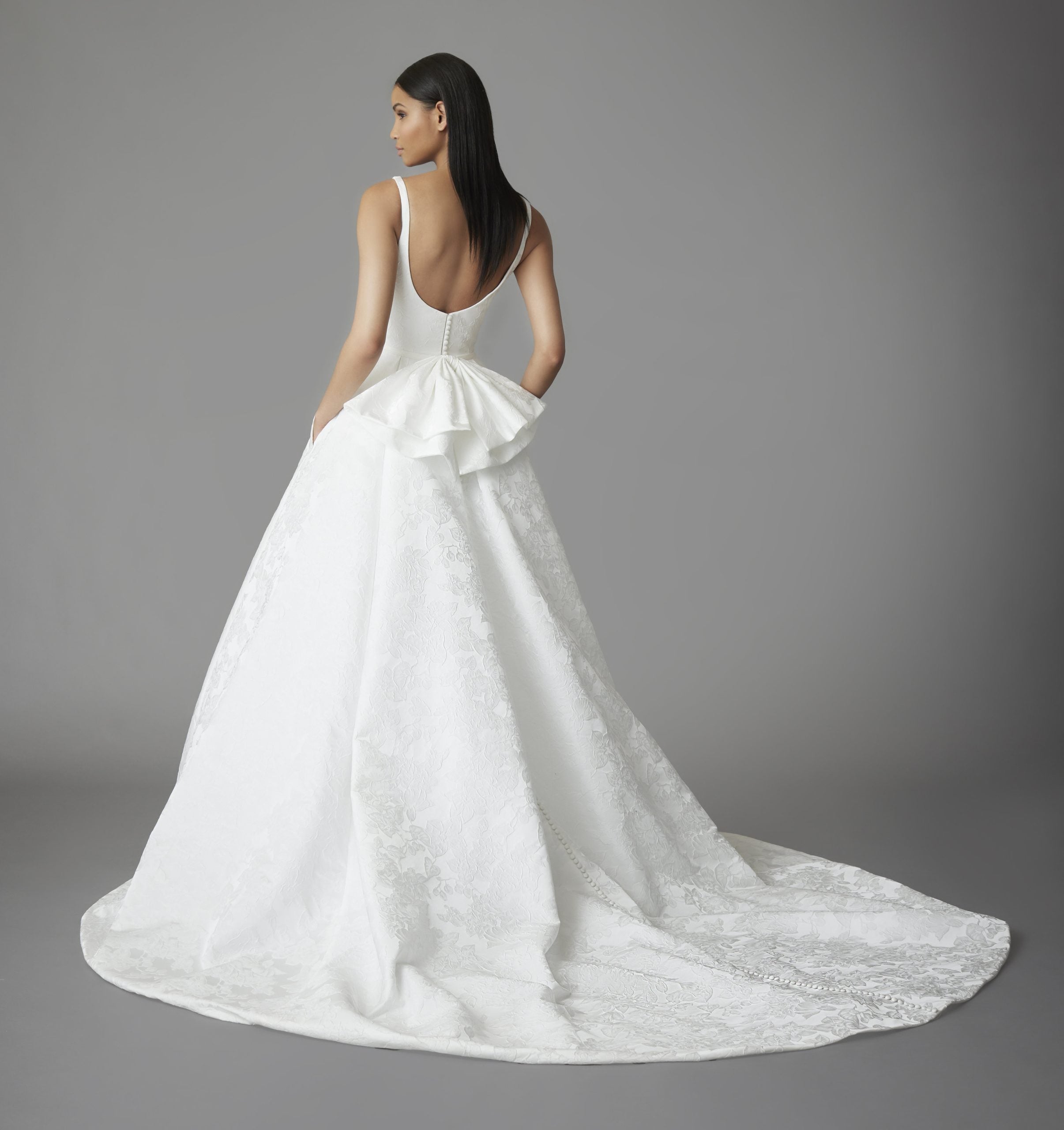 Sleeveless Ball Gown Wedding Dress With Back Bow by Allison Webb - Image 2