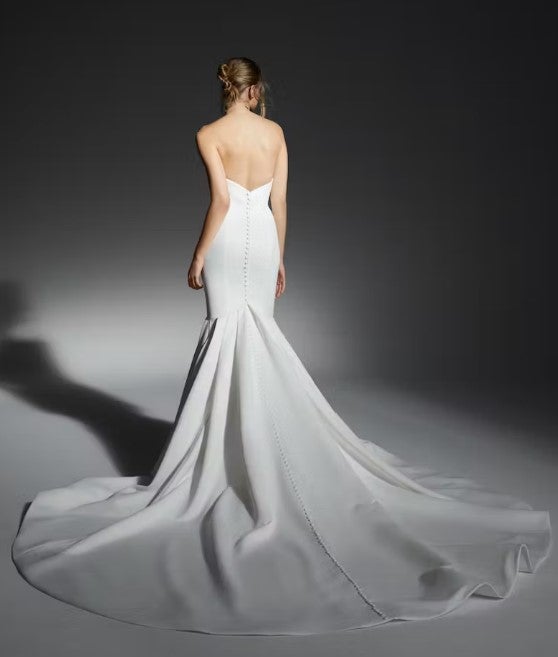 Strapless Fit And Flare Wedding Dress With V-neckline by Alyne by Rita Vinieris - Image 2