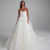 Strapless Ball Gown Wedding Dress With Tulle Skirt by Amsale - Image 1