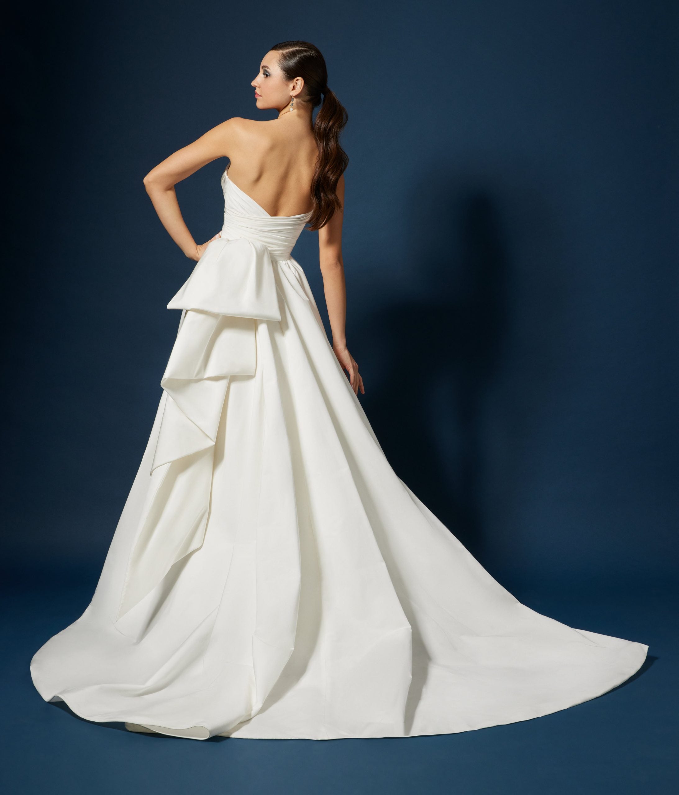 Strapless Fit And Flare Wedding Dress With Detachable Overskirt by Lazaro - Image 2