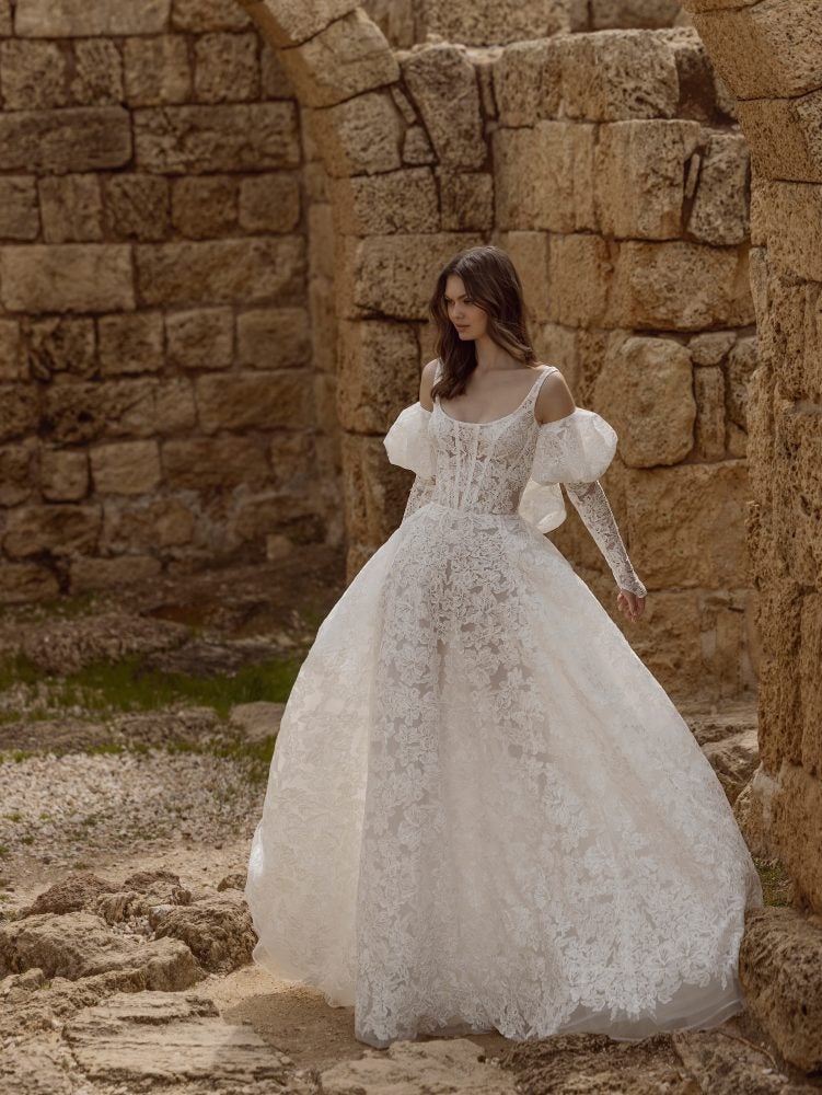 Lace Sleeveless Aline Wedding Dress Kleinfeld Bridal