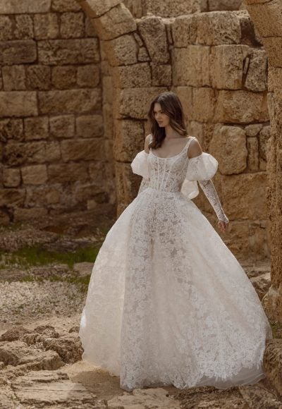 Lace Sleeveless A-line Wedding Dress by Love by Pnina Tornai