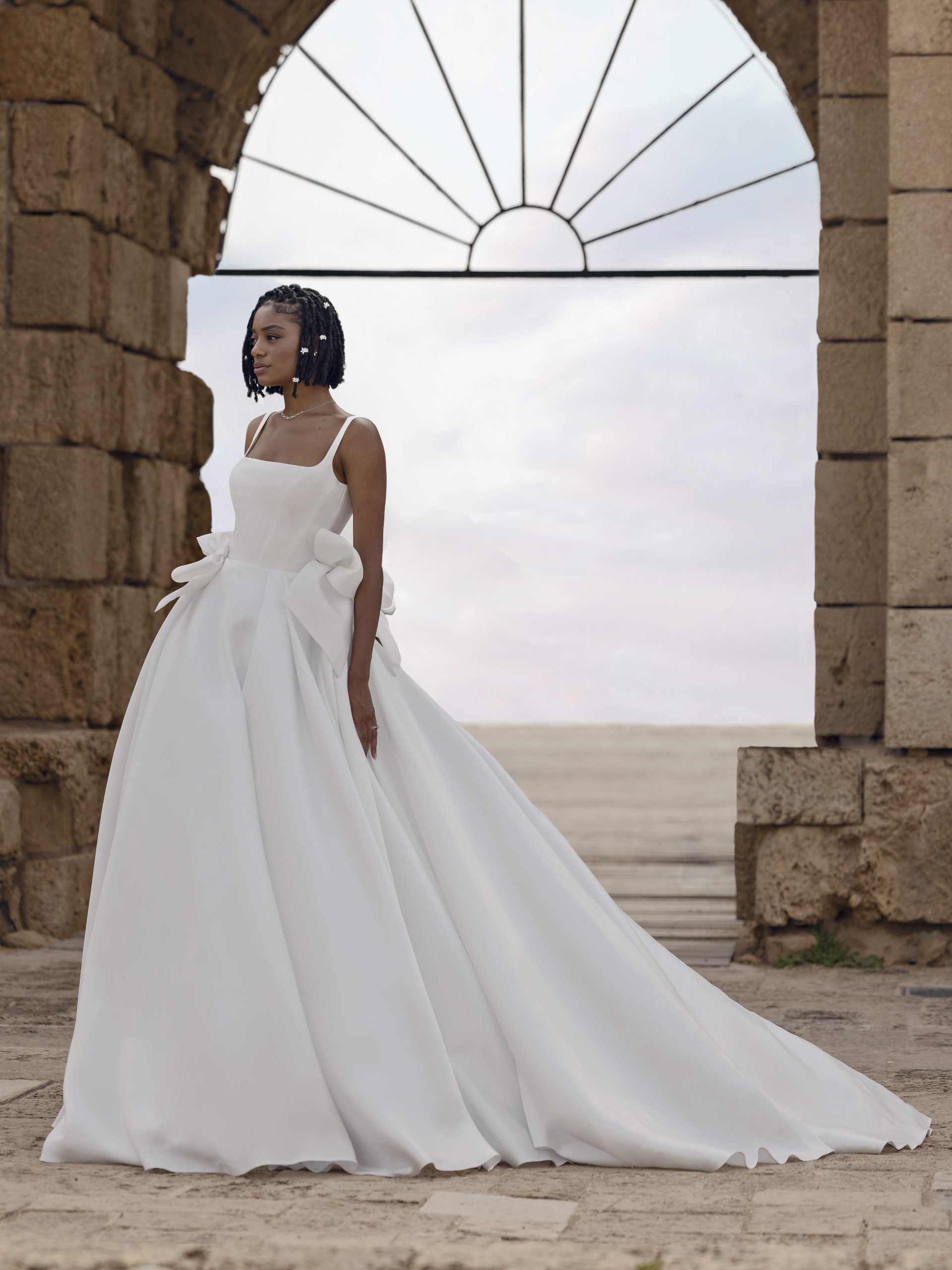 Sleeveless Ball Gown Wedding Dress With Open Back by Love by Pnina Tornai
