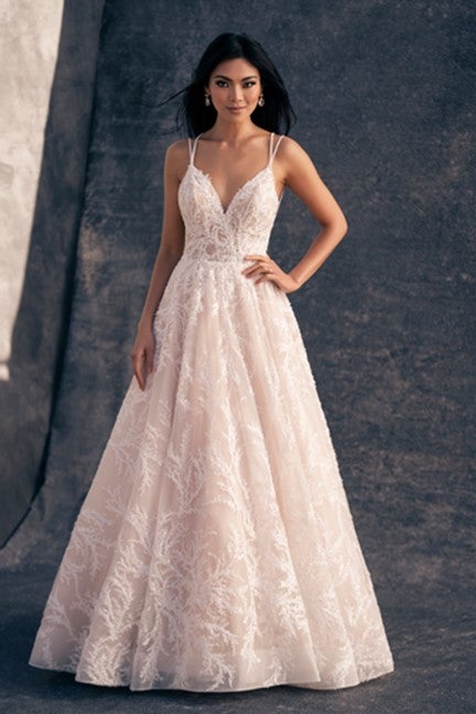 A-line Wedding Dress With Beaded Embroidery by Allure Bridals