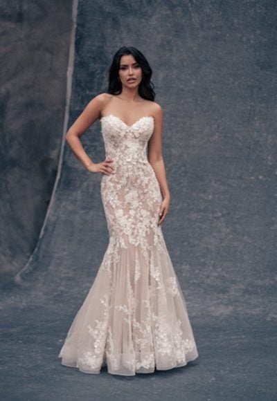 Lace Fit And Flare Wedding Dress by Allure Bridals