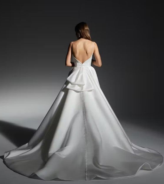 Ball Gown Wedding Dress With Back Bow Details by Alyne by Rita Vinieris - Image 2