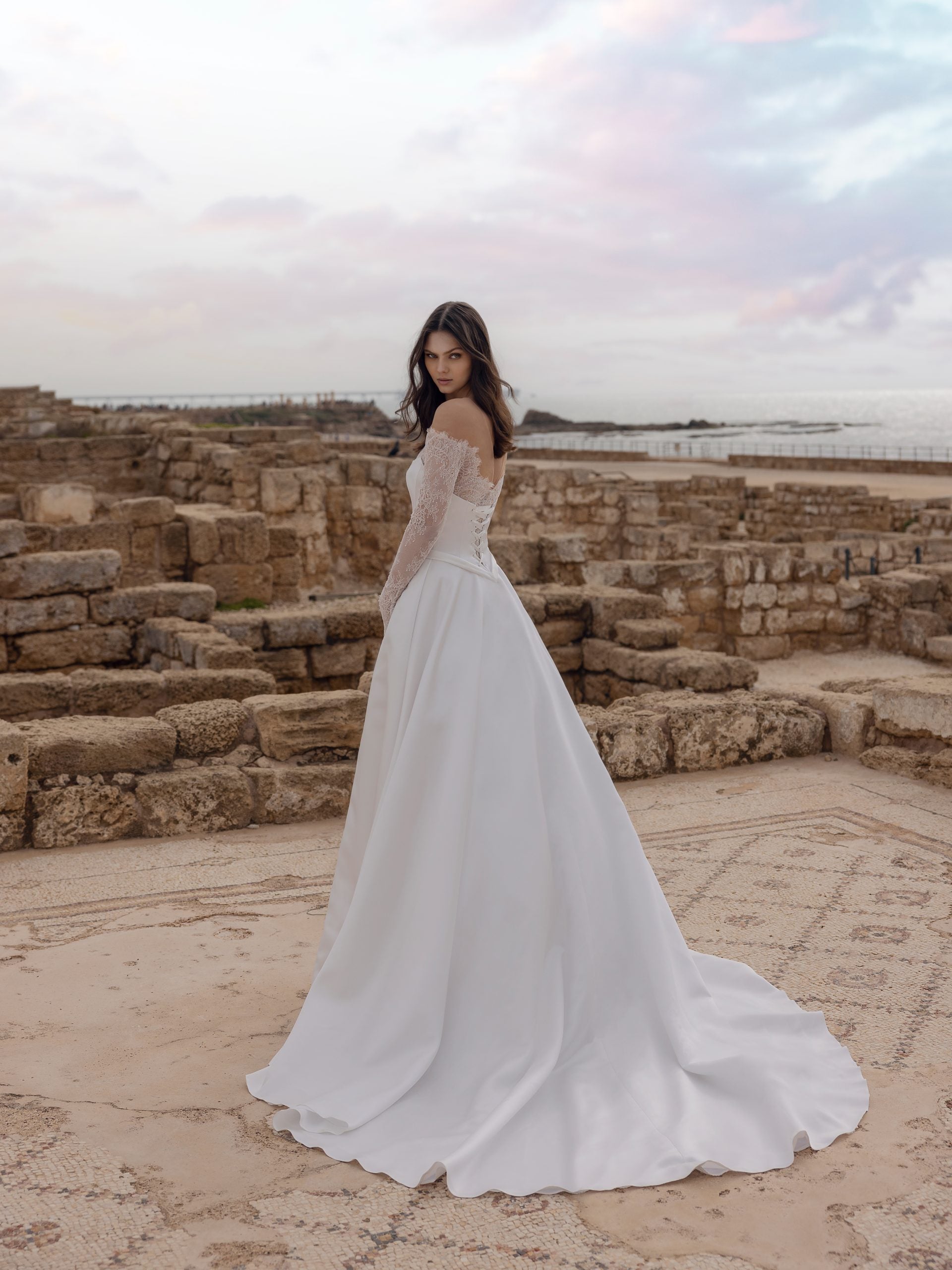 Strapless A-line Wedding Dress With Lace Underlayer by Love by Pnina Tornai - Image 2