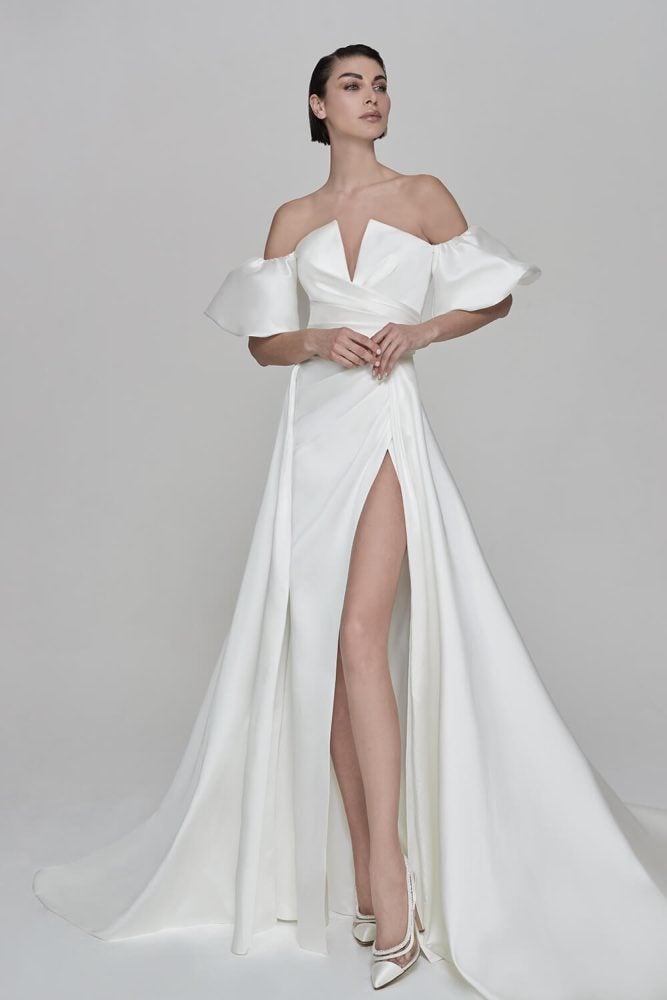Modern Fit And Flare Wedding Dress | Kleinfeld Bridal