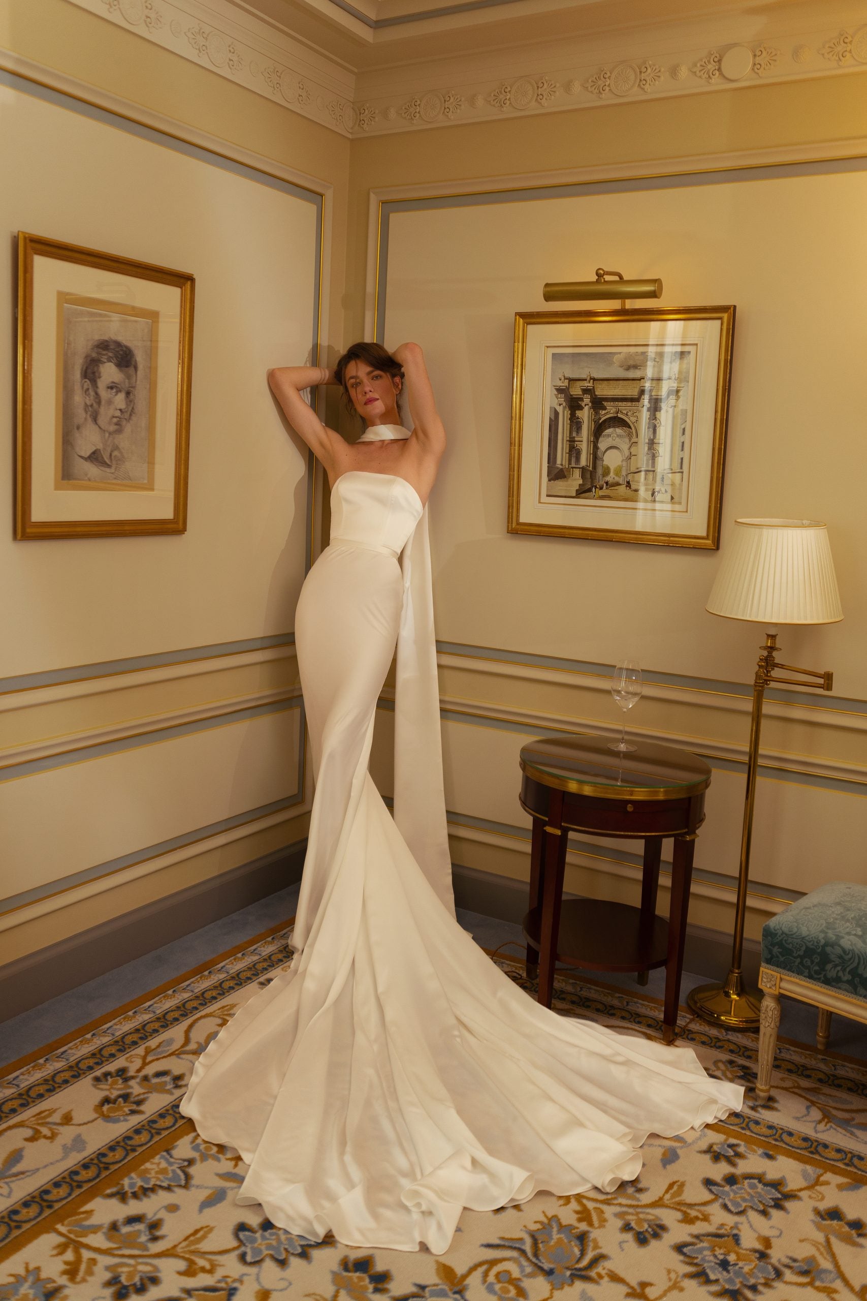 Strapless Fit And Flare Wedding Dress by Nicole + Felicia - Image 1