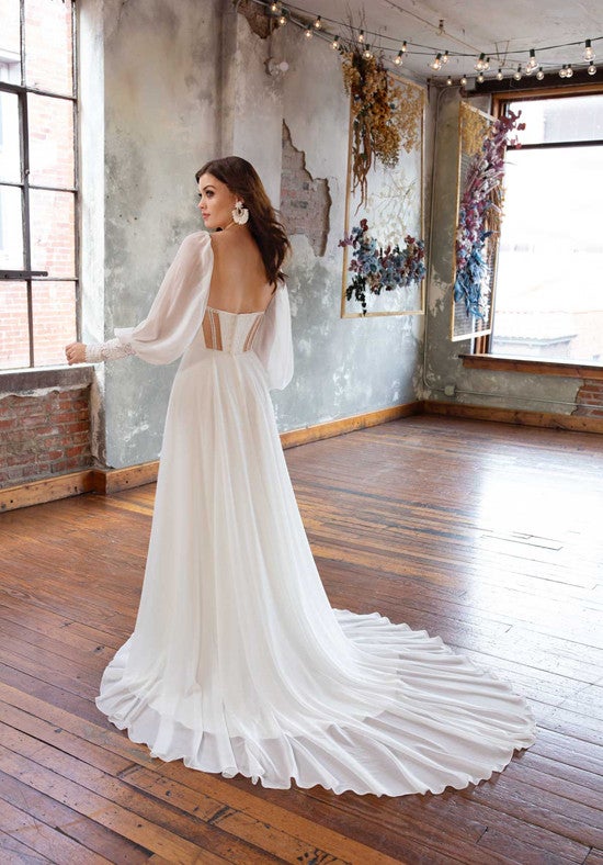 Strapless A-line Wedding Dress With Detachable Long Sleeves by All Who Wander - Image 2
