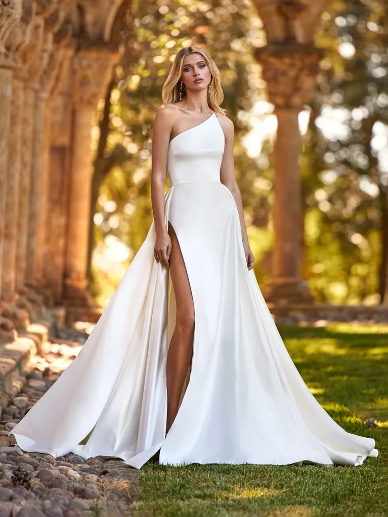 A-line Satin Wedding Dress by Pronovias
