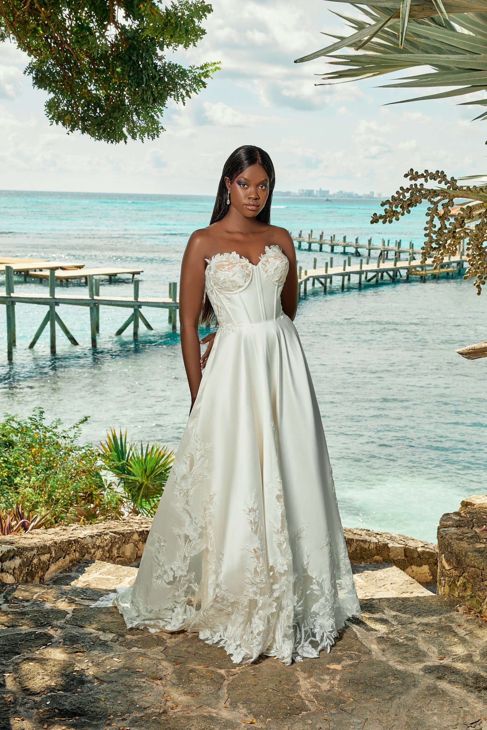 Romantic And Modern Corset A-line Gown by Madison James