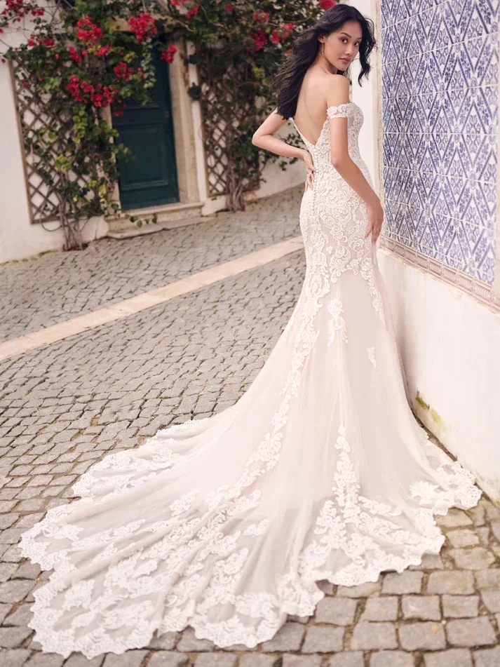 Romantic And Sexy Lace Fitted Gown by Maggie Sottero - Image 2