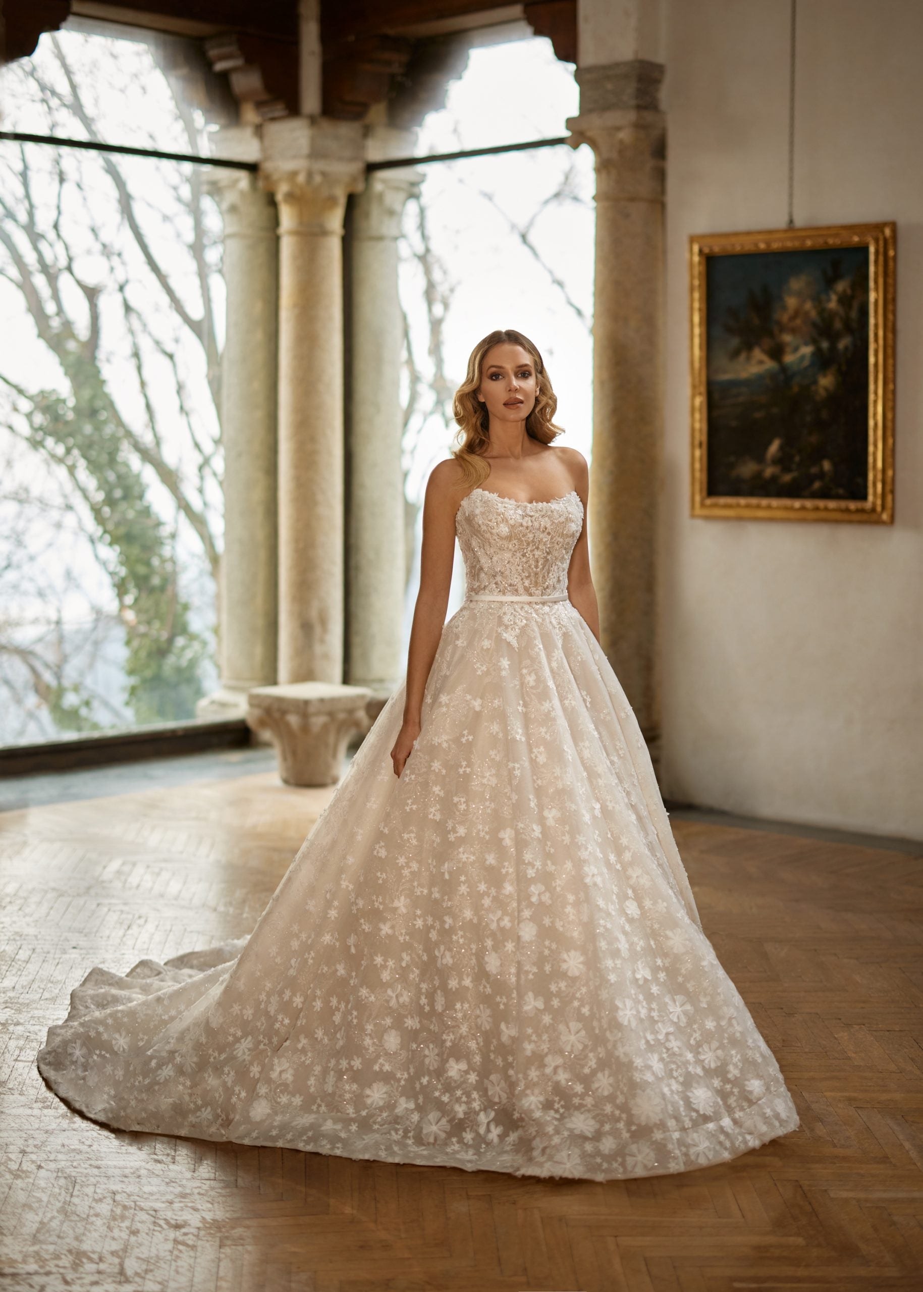 Romantic Scoop-necked Strapless Gown by Randy Fenoli - Image 1