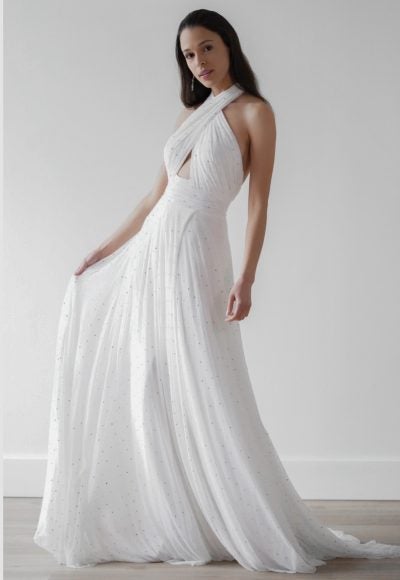 Sexy Halter Beaded Gown by Willowby