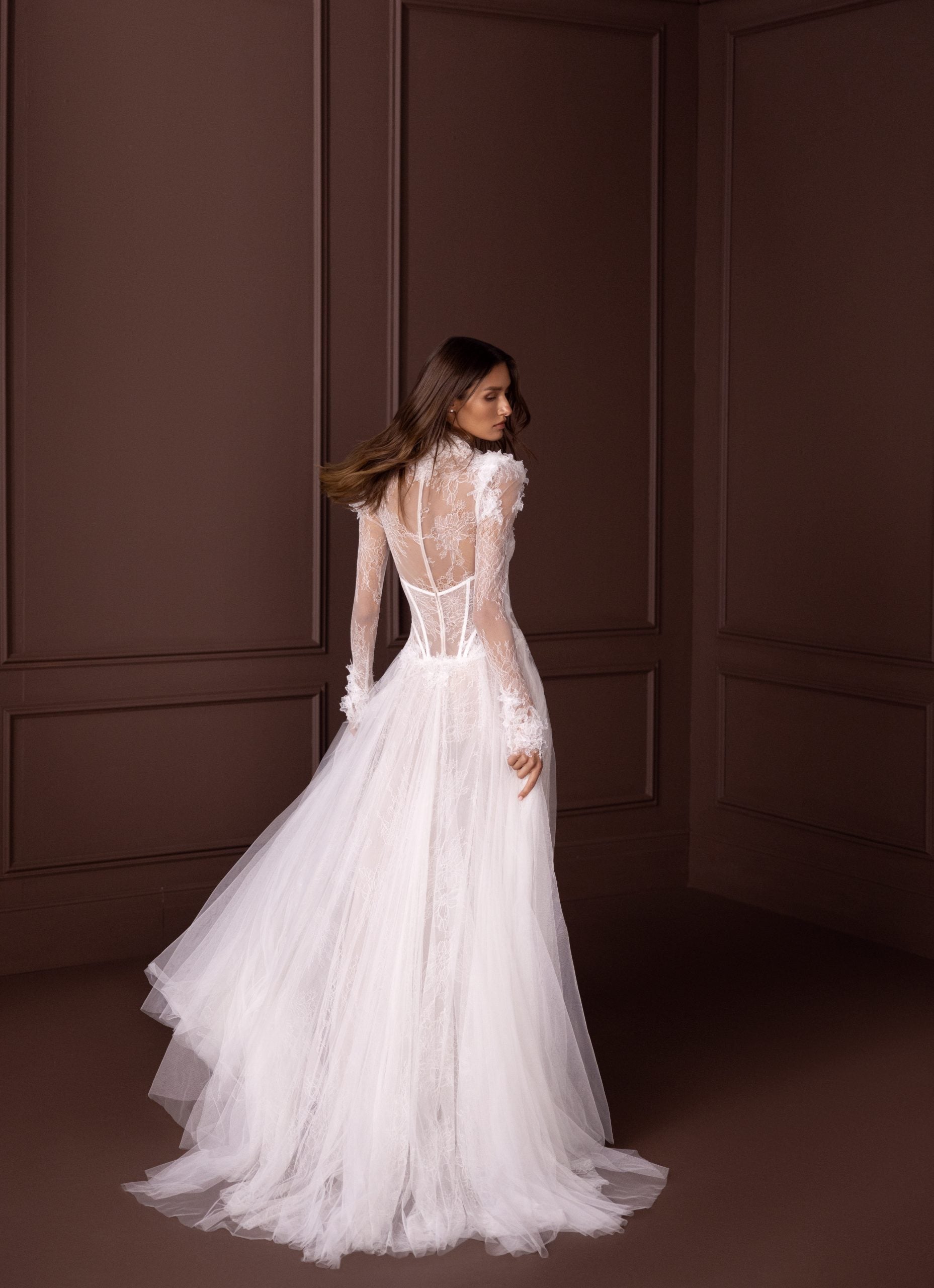A-line Chantilly Lace by Pnina Tornai - Image 2