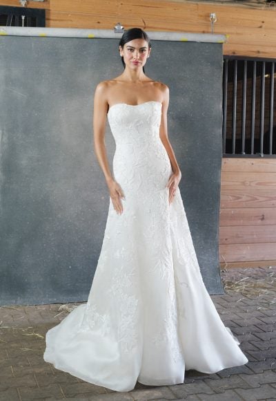 Romantic Sweetheart Strapless Gown by Anne Barge