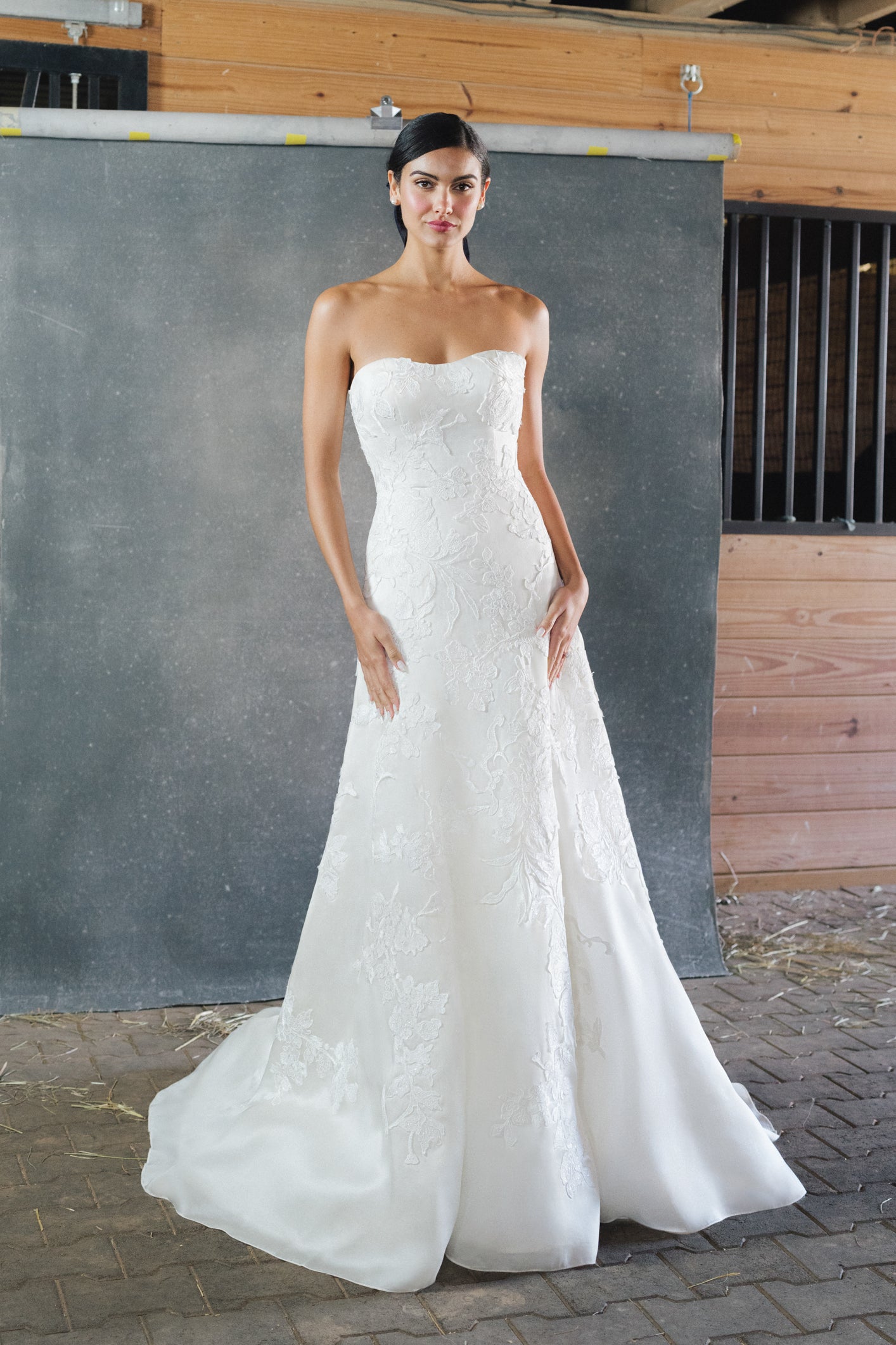 Romantic Sweetheart Strapless Gown by Anne Barge - Image 1