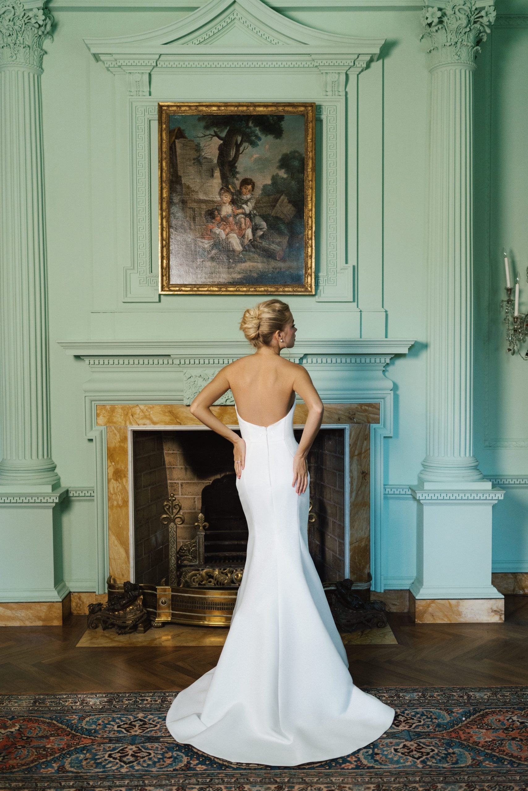 Chic And Simple Strapless Fit-and-Flare Gown by Anne Barge - Image 3