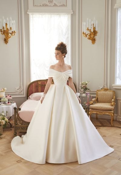 Chic And Dramatic Off-the-Shoulder Ball Gown by Sareh Nouri