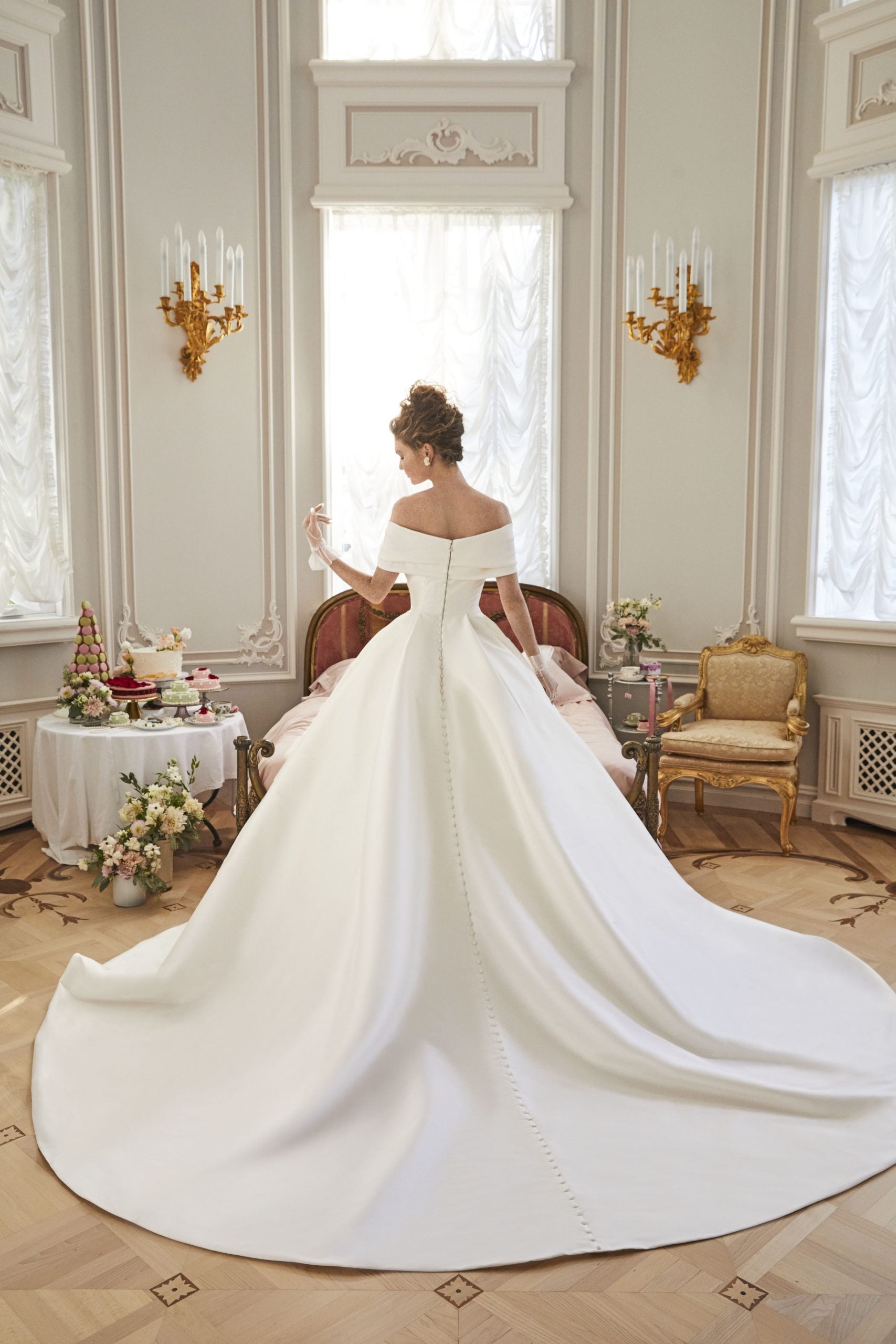 Chic And Dramatic Off-the-Shoulder Ball Gown by Sareh Nouri - Image 2