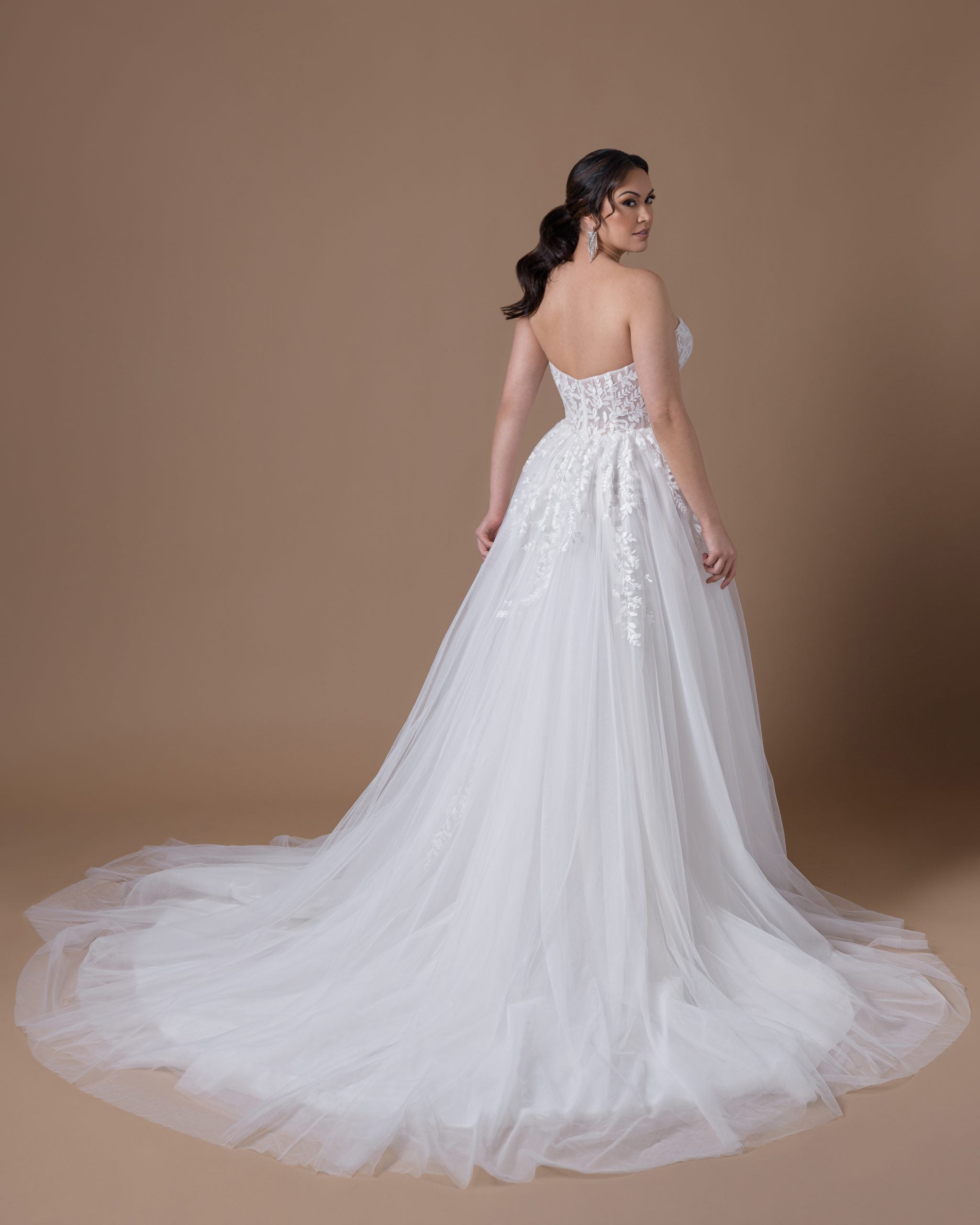 Romantic Strapless Tulle A-line Gown by Dany Girl - Image 2