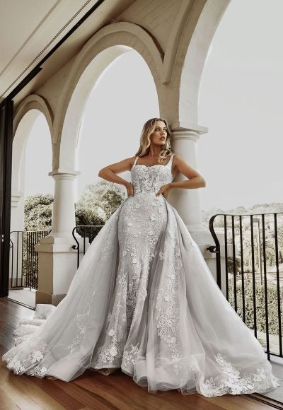 Dramatic Detachable Overskirt by Blanche Bridal