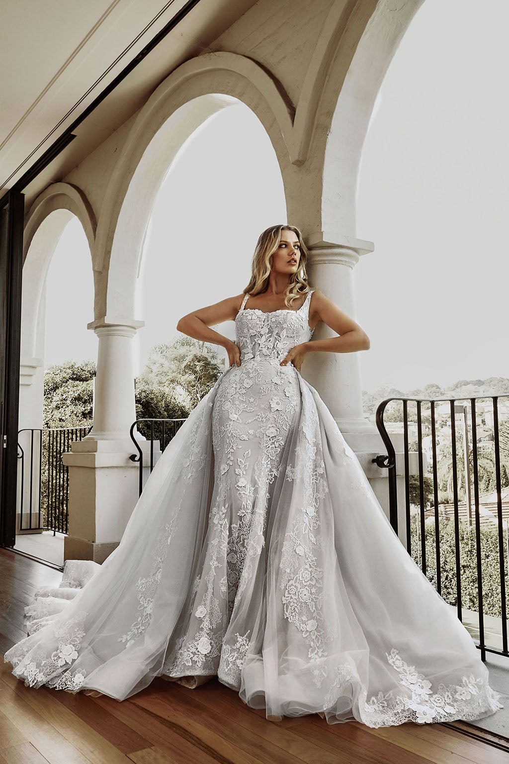 Dramatic Detachable Overskirt by Blanche Bridal - Image 1