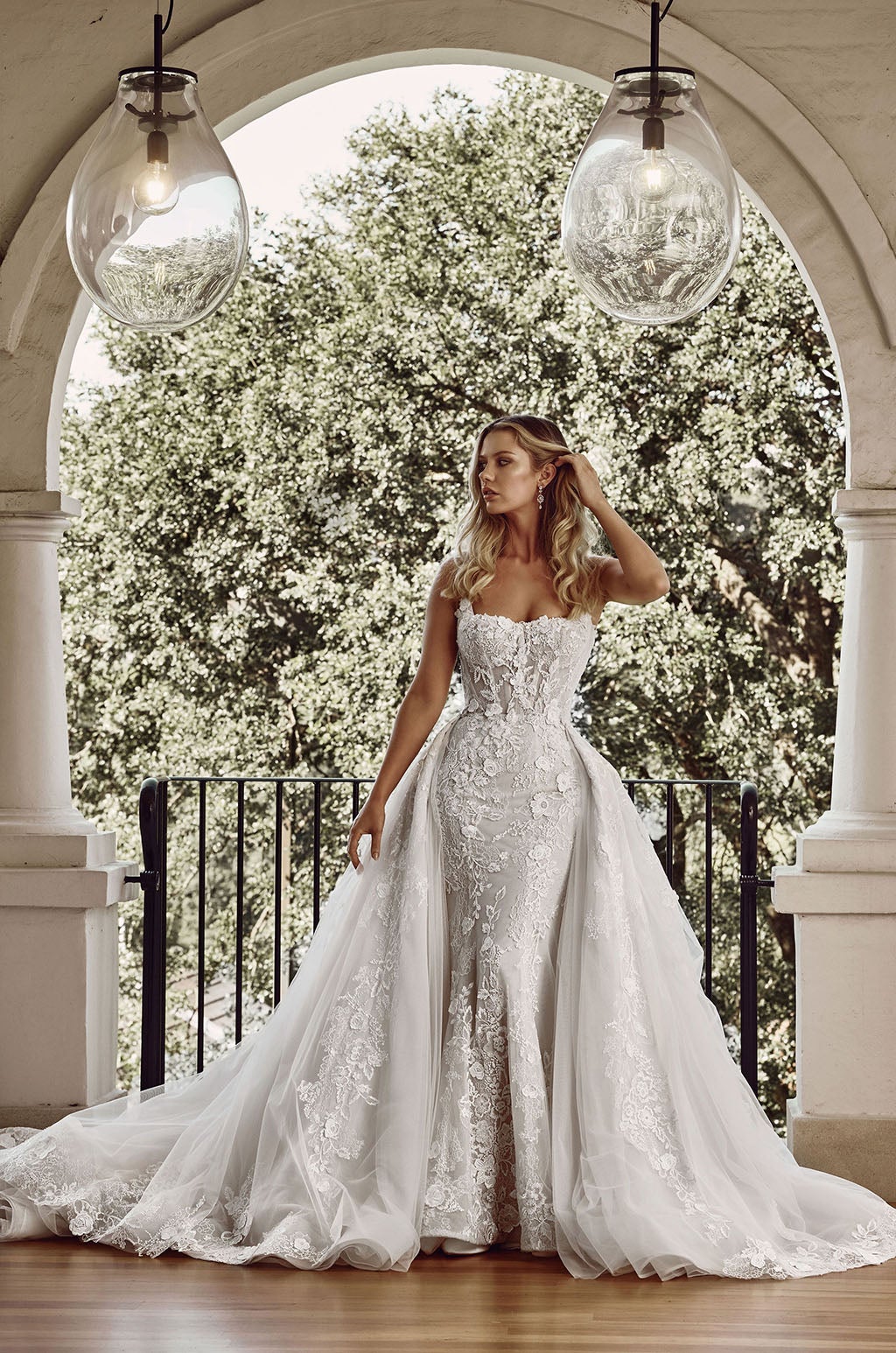 Dramatic Detachable Overskirt by Blanche Bridal - Image 2