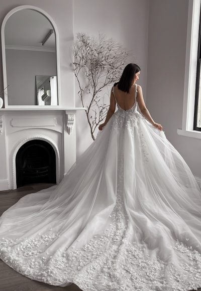 Chic And Romantic Fit-and-Flare Gown by Blanche Bridal