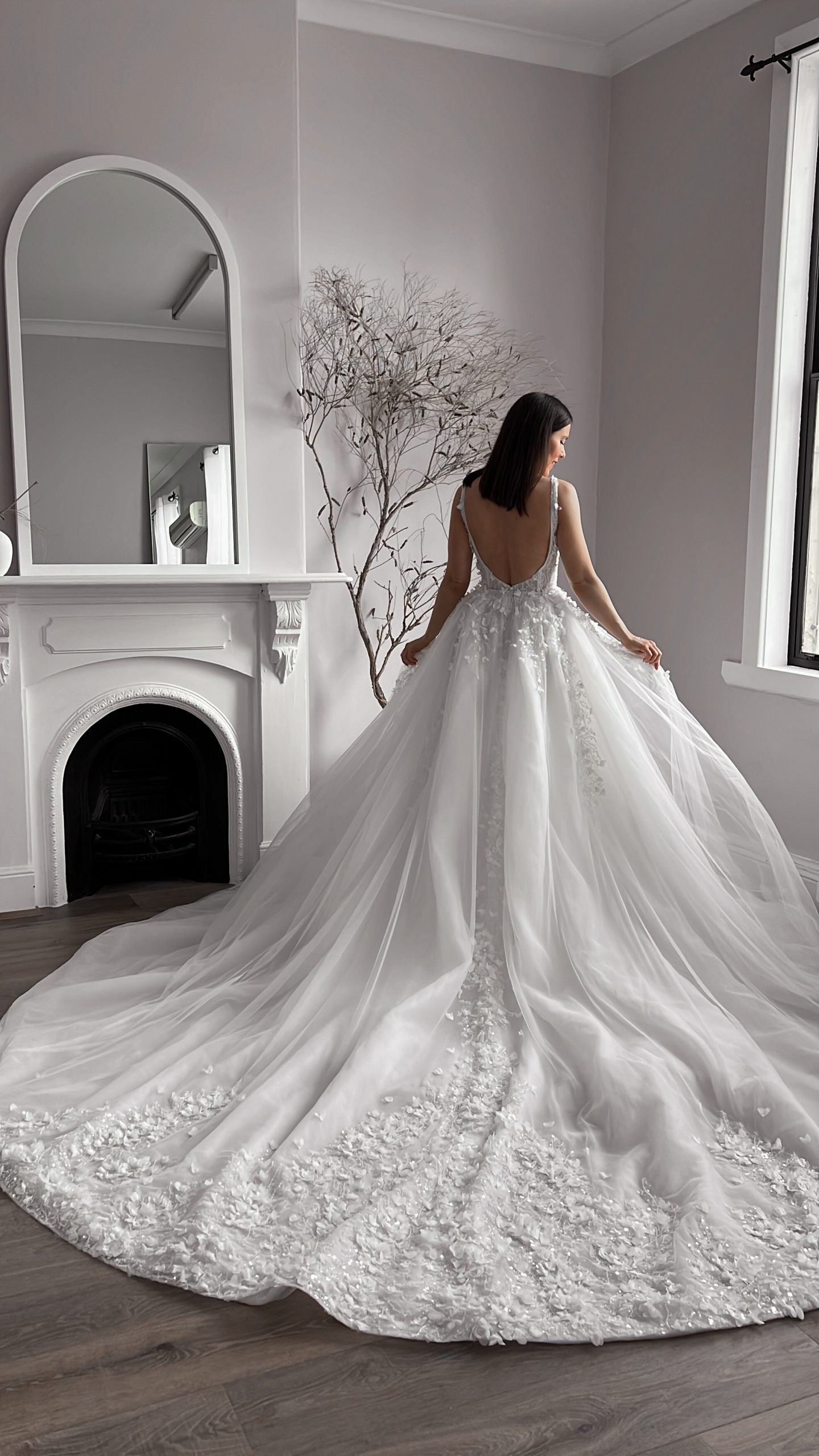 Chic And Romantic Fit-and-Flare Gown by Blanche Bridal - Image 1