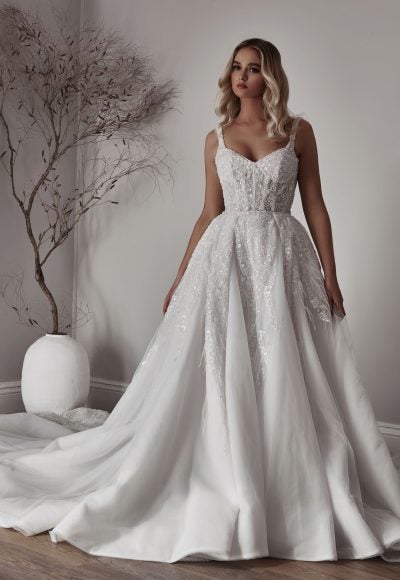 Beaded Detachable Overskirt by Blanche Bridal