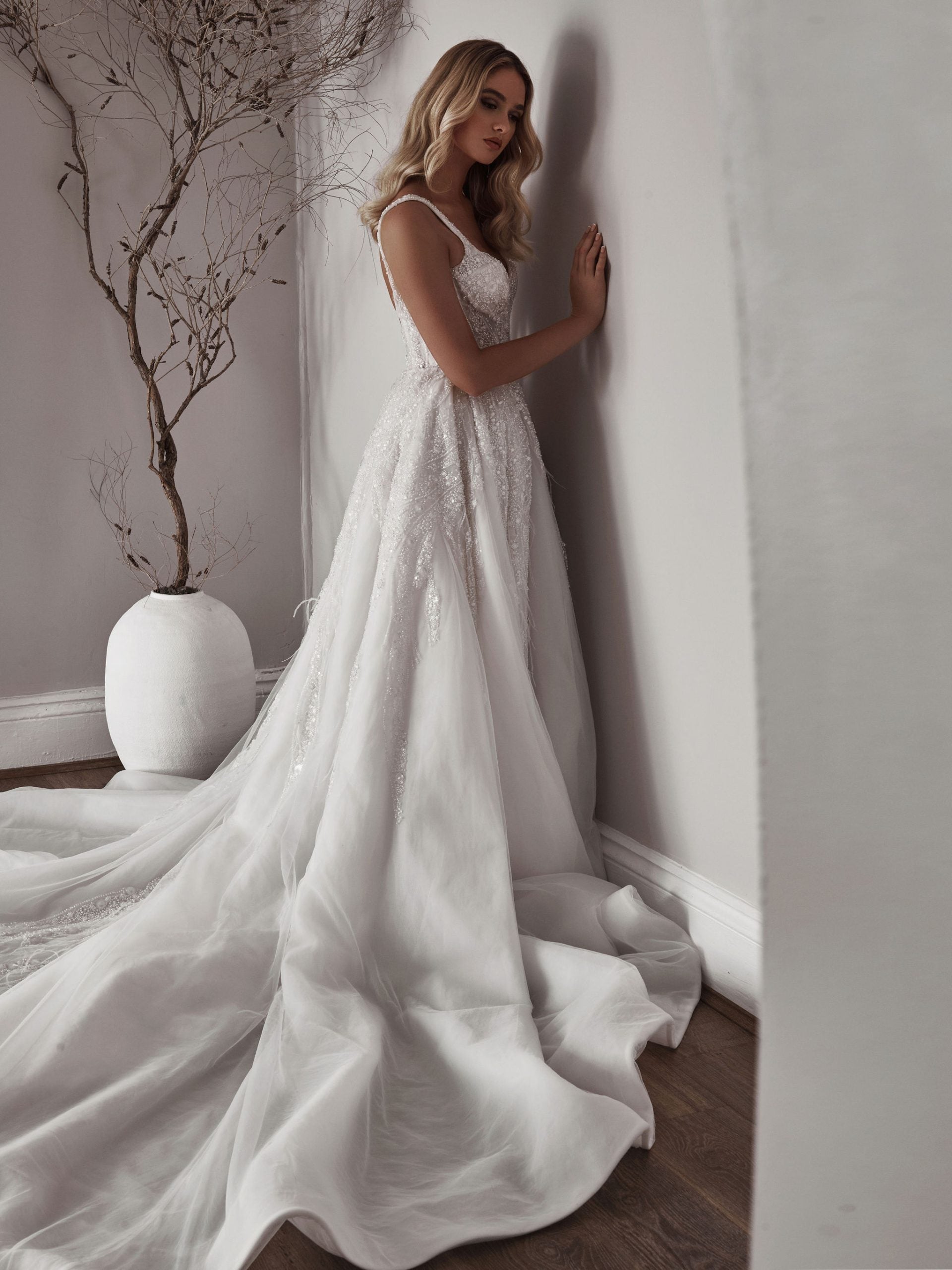 Beaded Detachable Overskirt by Blanche Bridal - Image 2