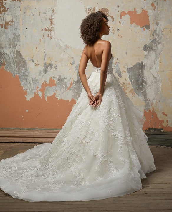 Chic And Romantic Tiered Ball Gown by Lazaro - Image 2