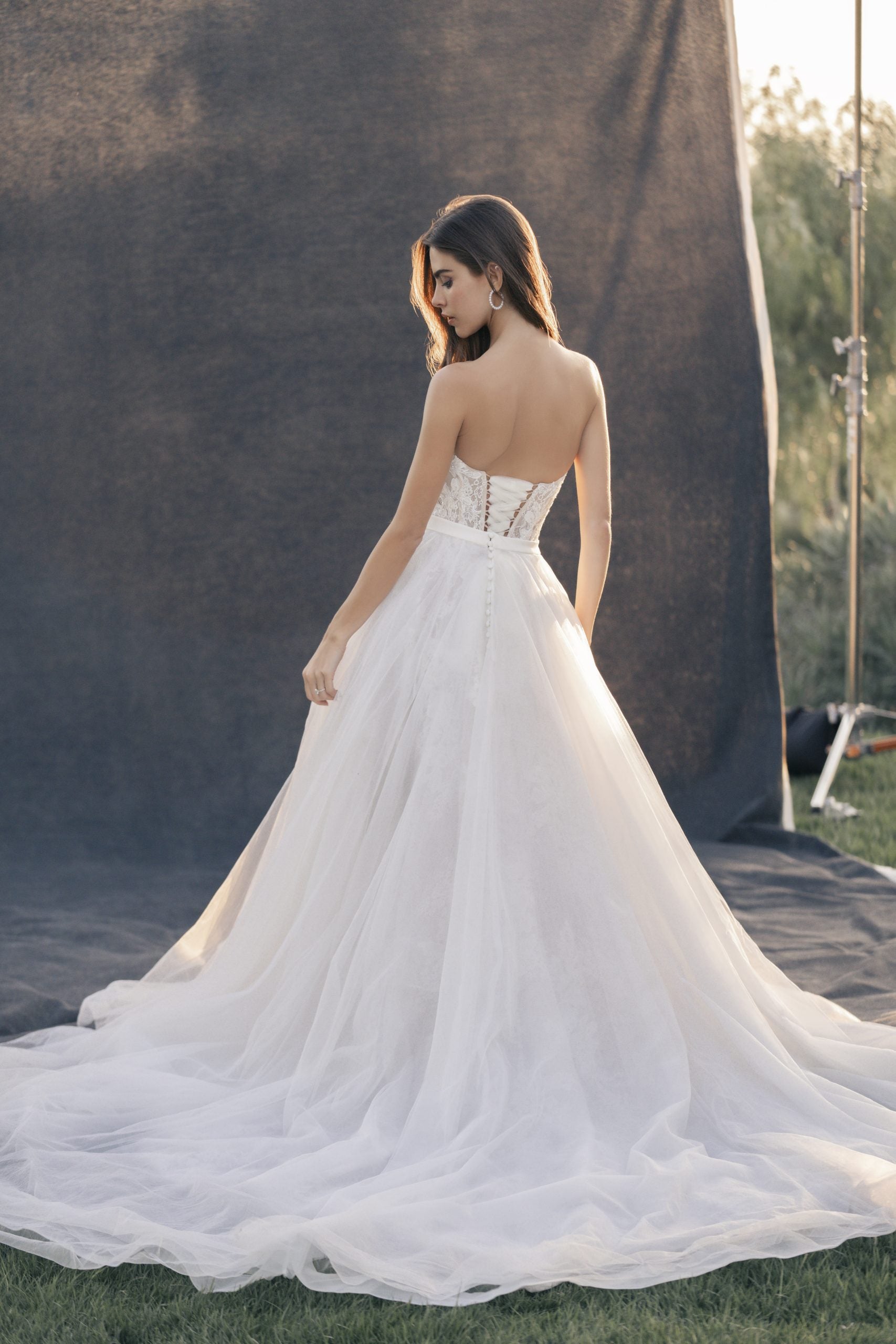 Romantic And Ethereal Tulle A-Line Gown by Allure Bridals - Image 2
