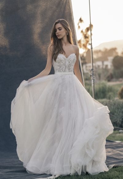 Romantic And Ethereal Tulle A-Line Gown by Allure Bridals