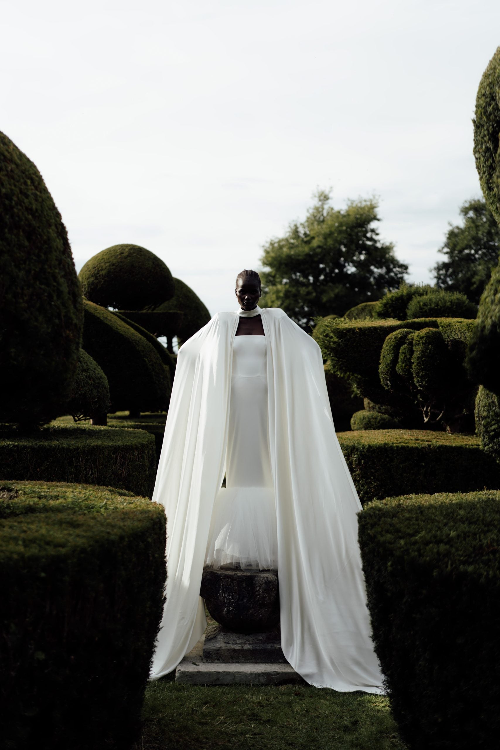 Dramatic Silk Cape by Halfpenny London - Image 1