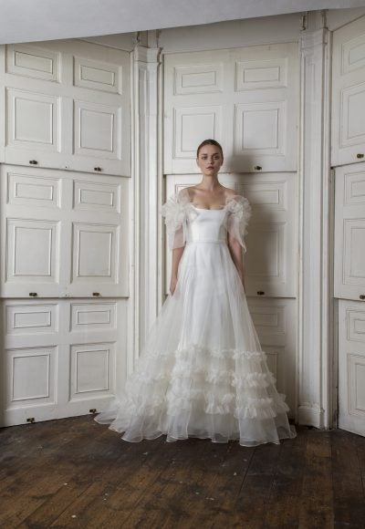 Romantic Organza A-line Gown by Halfpenny London