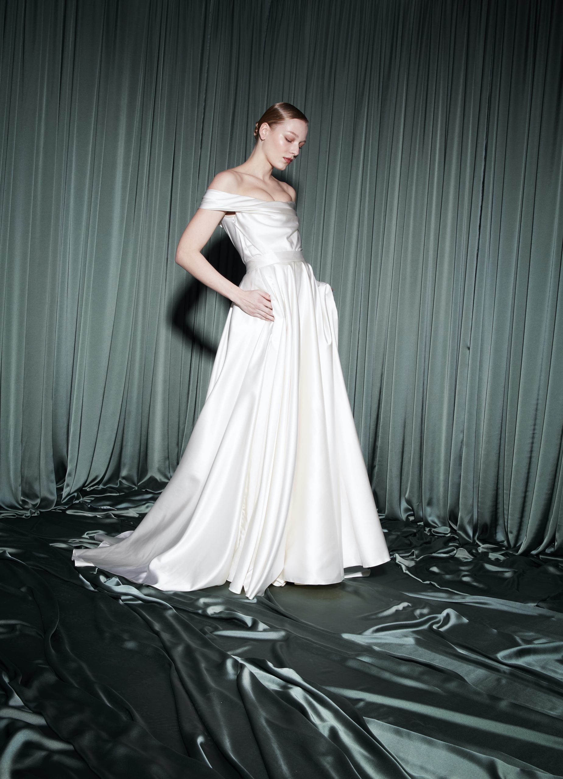 Adam Lippes Francesca Bow Cutout Sleeveless Fit-&-Flare Duchess Satin Gown  | Neiman Marcus
