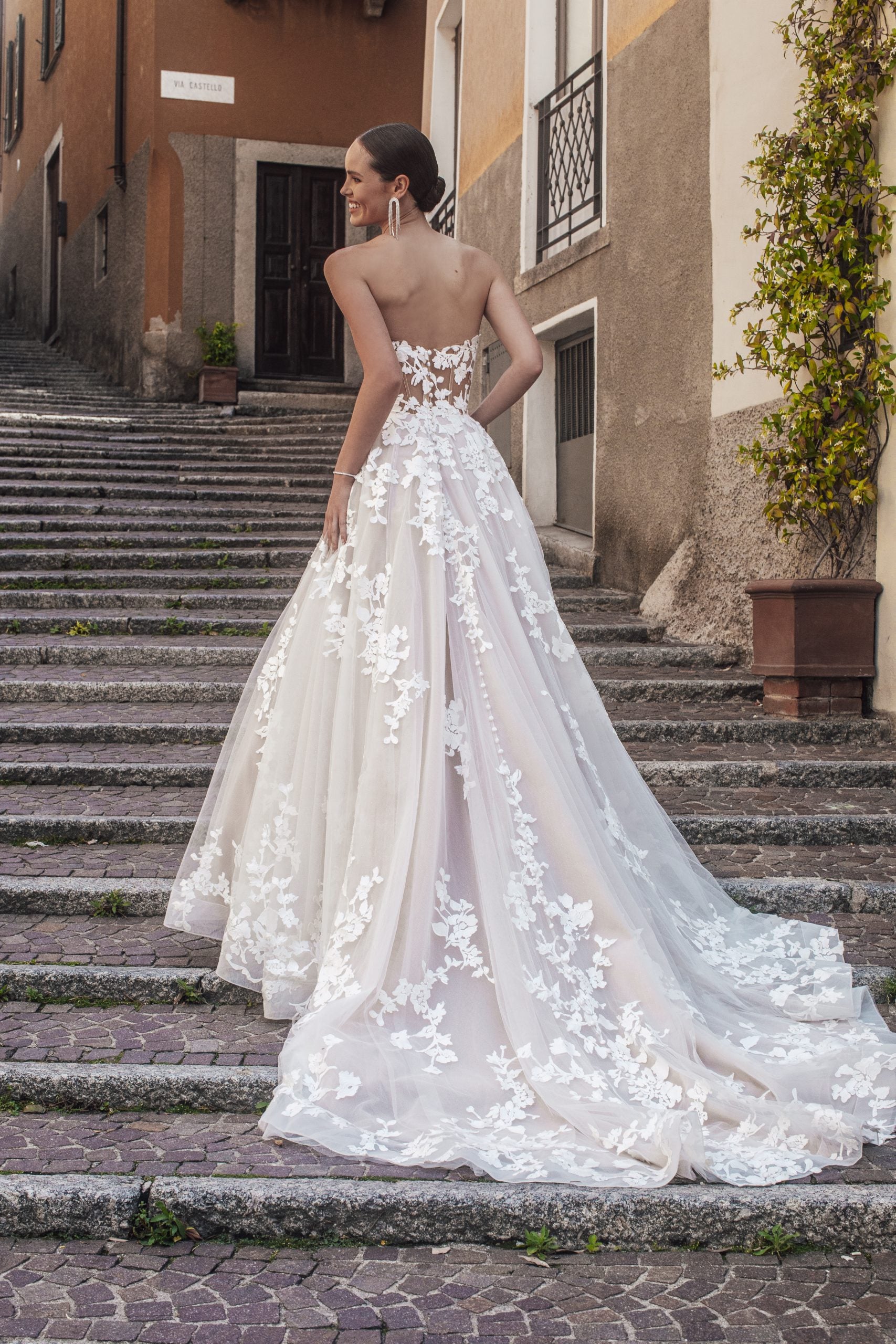 Romantic Floral A-Line Gown by Madison James - Image 2