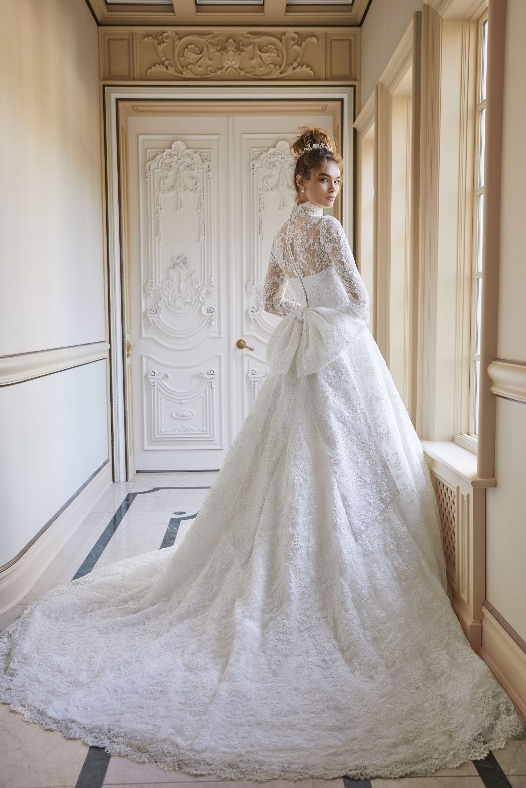 Lace Long Sleeve Ball Gown by Sareh Nouri - Image 2