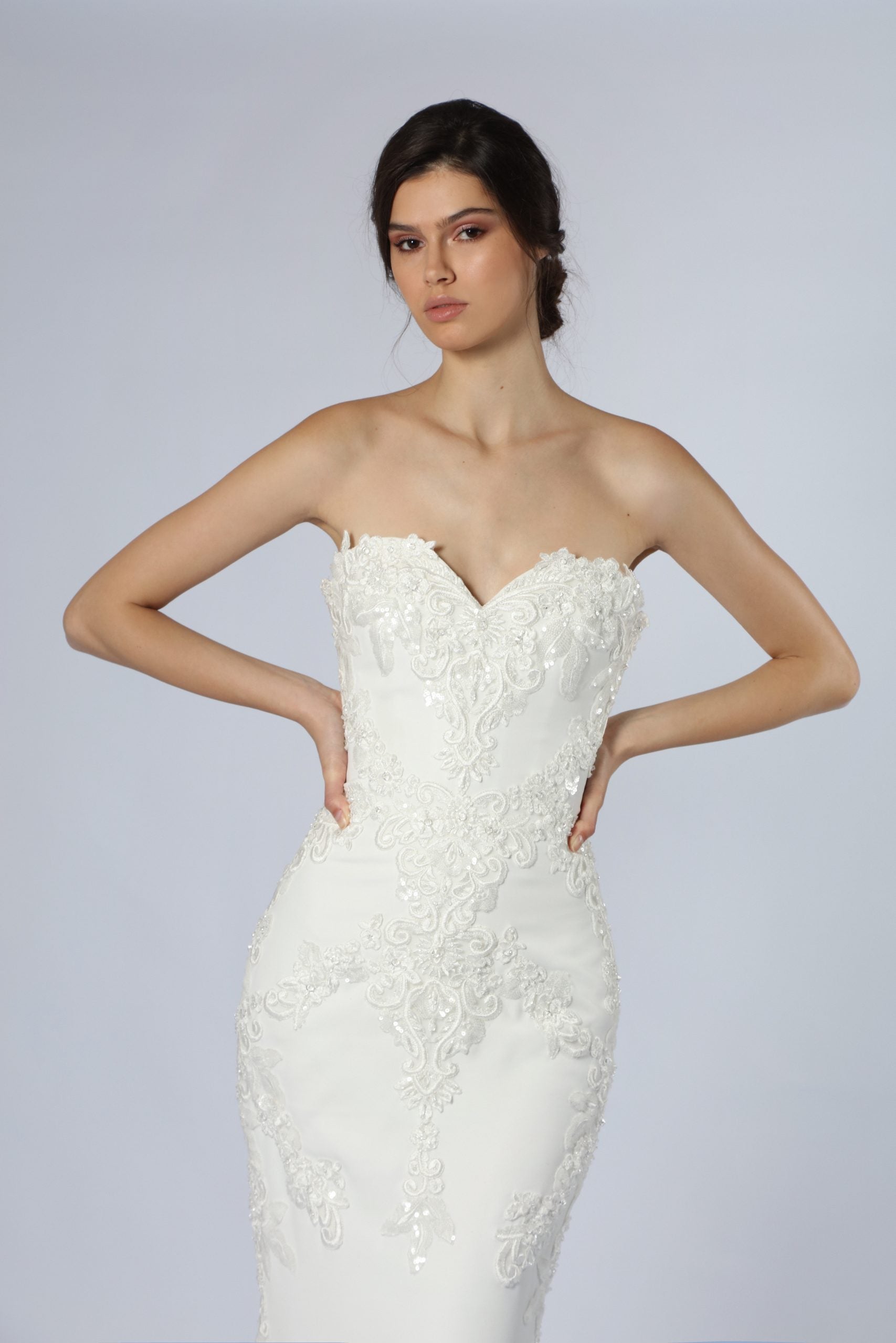 Strapless Sweetheart Fit-and-Flare Gown by Tony Ward - Image 2