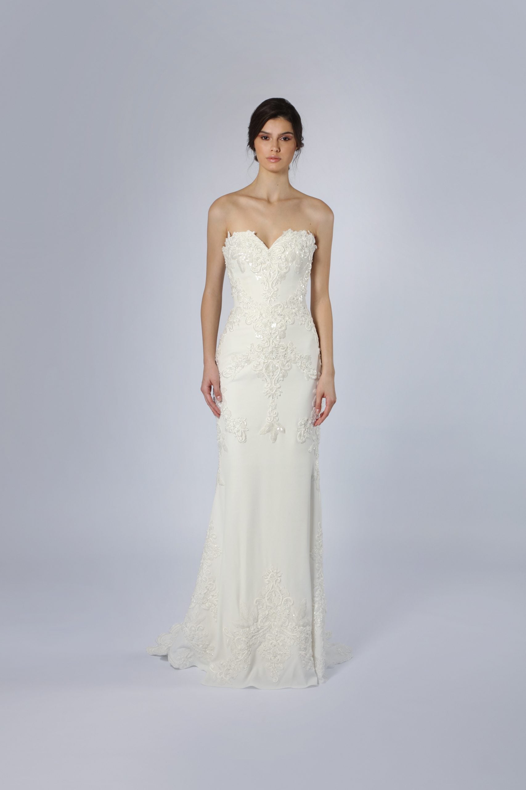 Strapless Sweetheart Fit-and-Flare Gown by Tony Ward - Image 1
