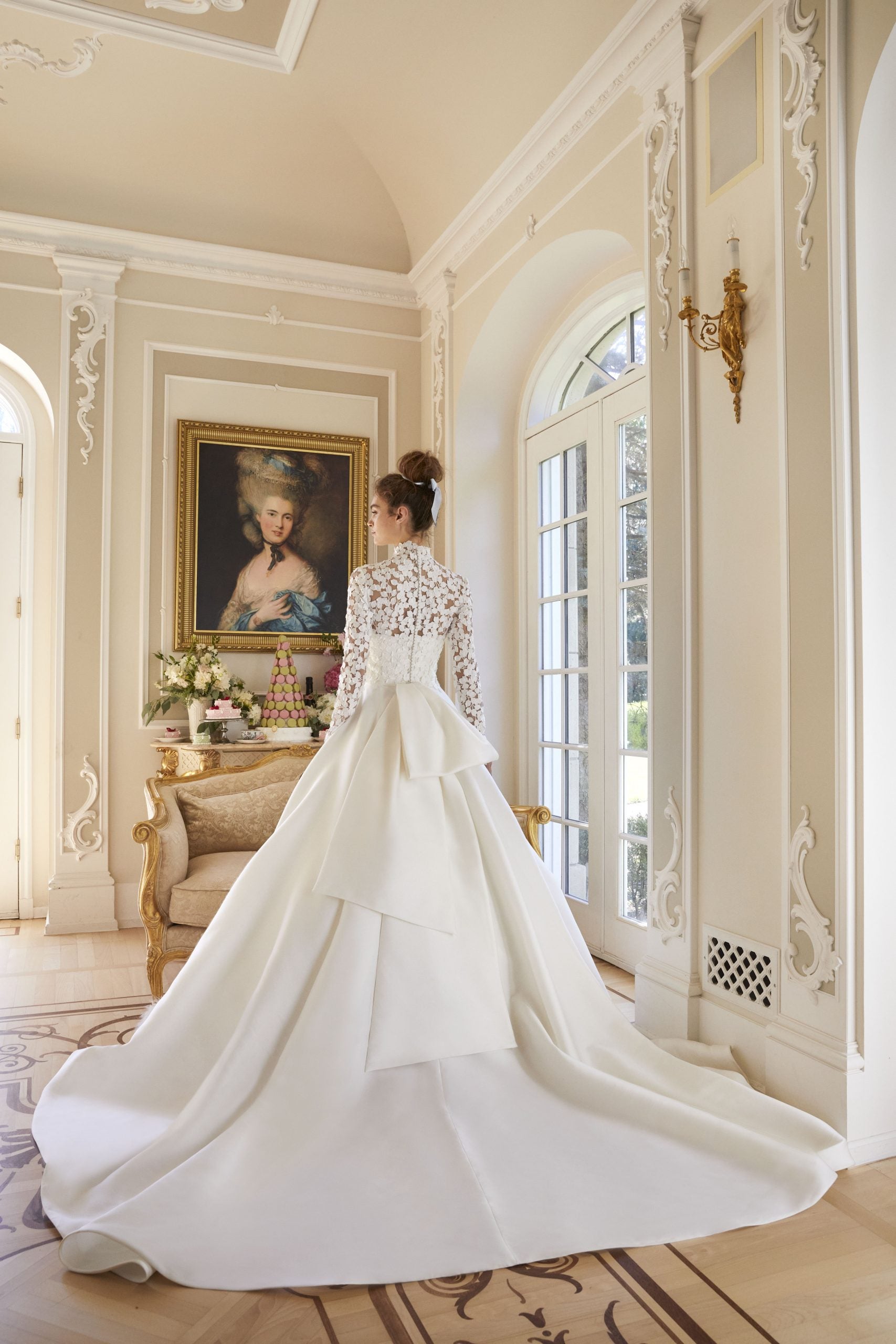 Chic Mikado Ball Gown With Detachable Bolero And Bow by Sareh Nouri - Image 2