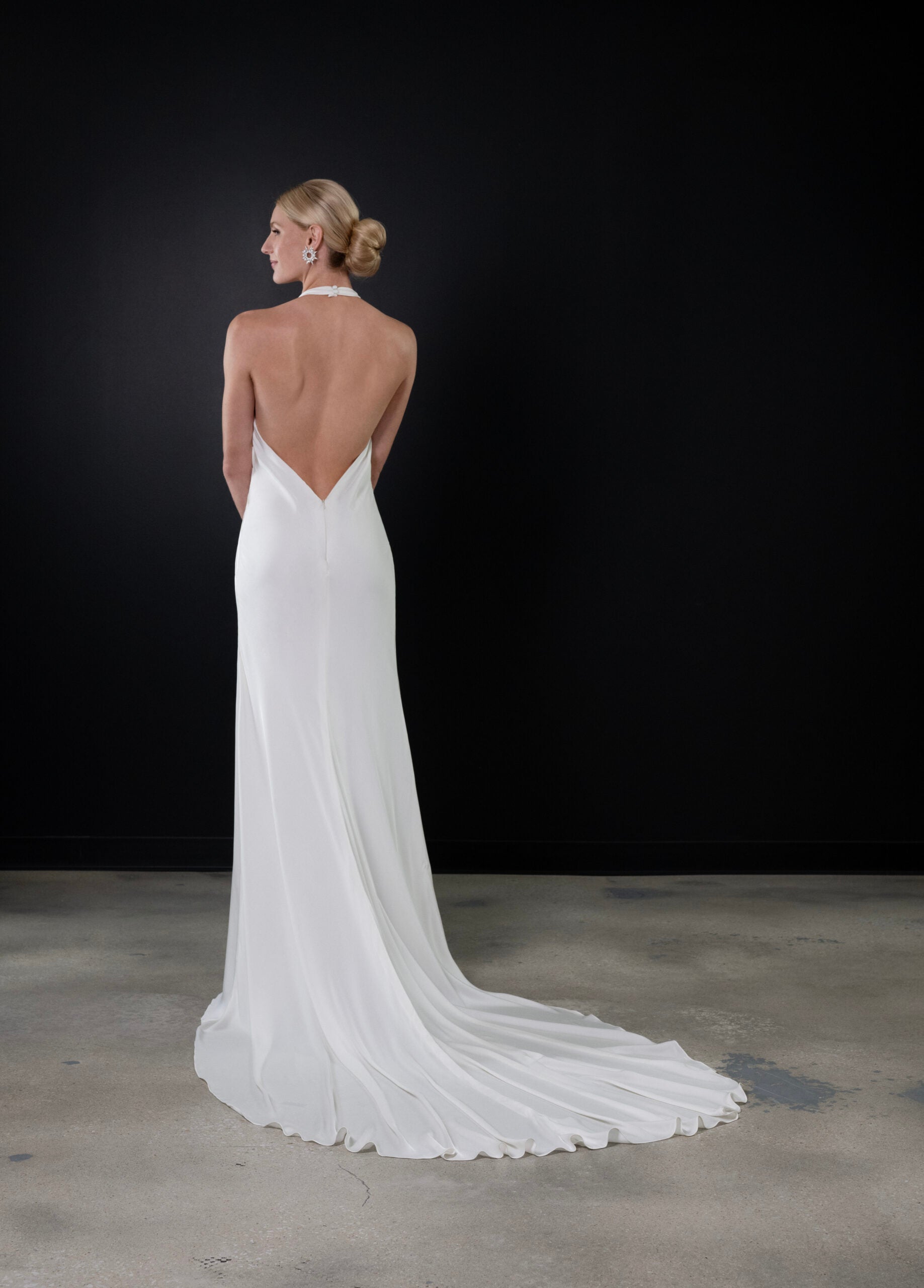 Simple Halter Sheath Gown With Slit by Martina Liana - Image 2