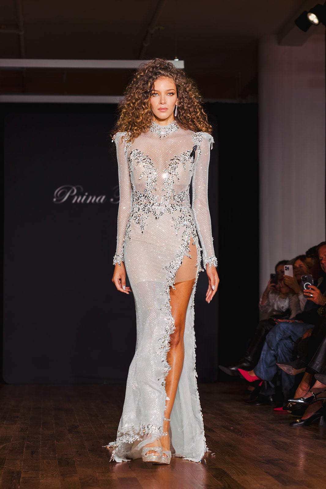 Crystal Sheath Gown With Slit by Pnina Tornai - Image 1