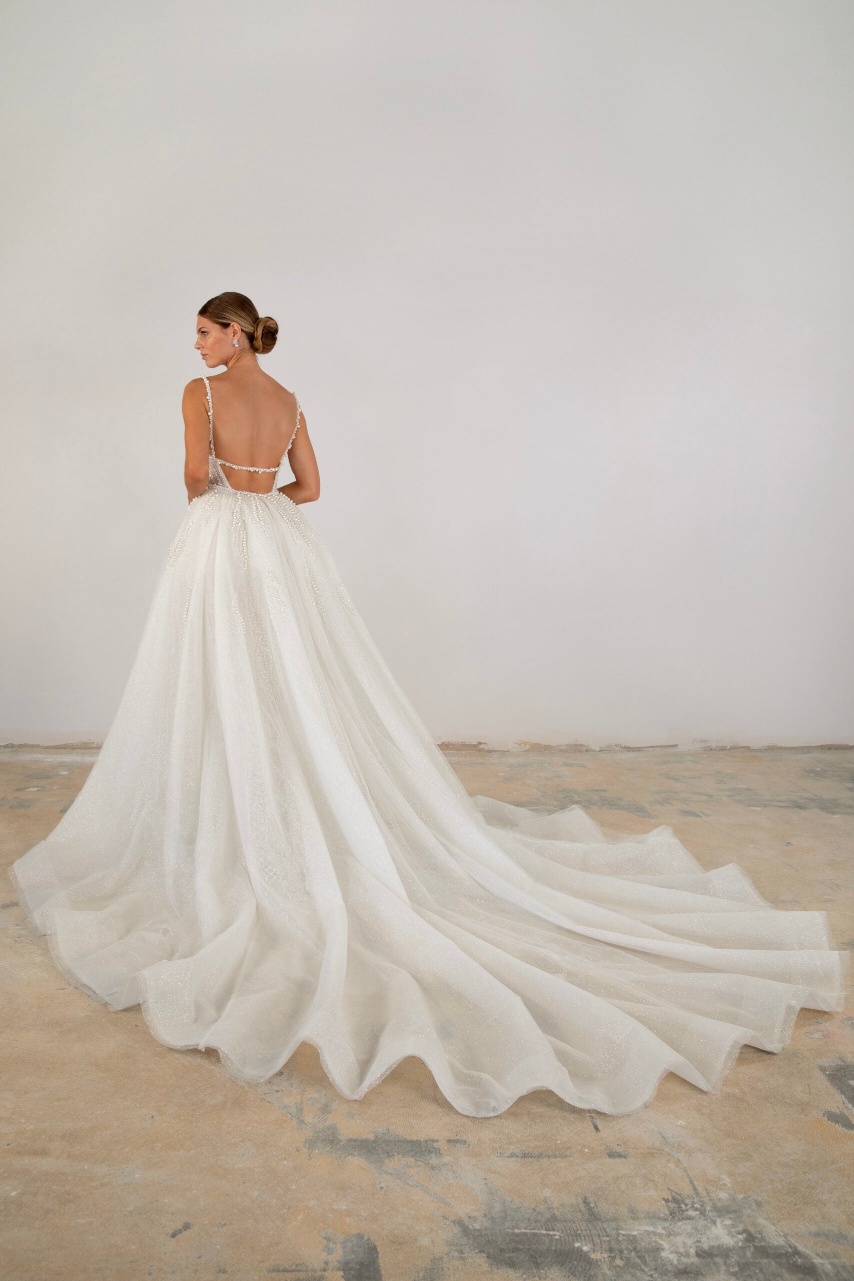 Chic And Modern Pearl Fit-and-Flare Gown by Martina Liana Luxe - Image 2